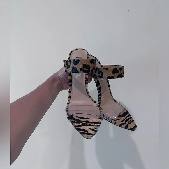 Steve Madden Cheetah Faux Fur Stilettos - Picture 2 of 4